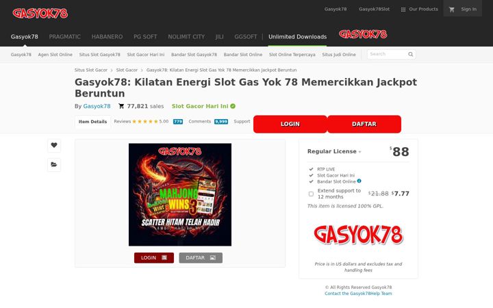 Screenshot of gasyok78.com
