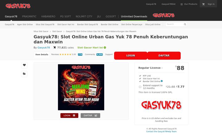 Screenshot of gasyuk78.com