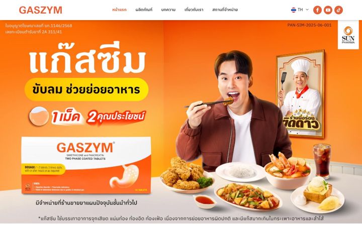 Screenshot of gaszym.com