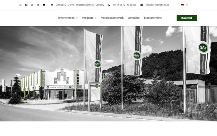 Screenshot of gat-international.de