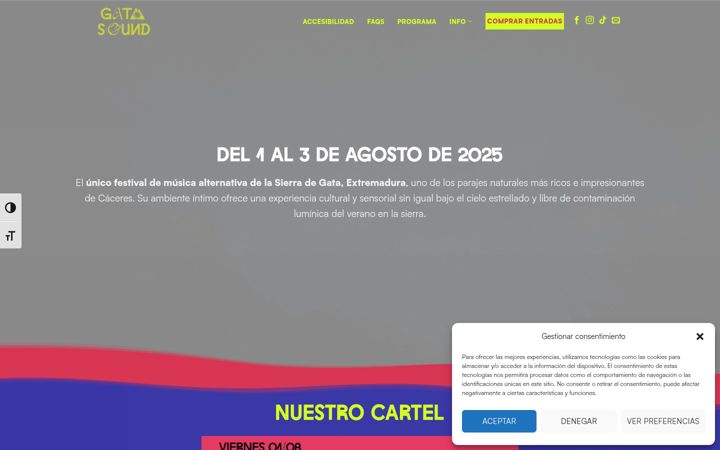 Screenshot of gatasound.com