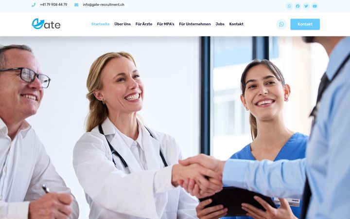 Screenshot of gate-recruitment.ch
