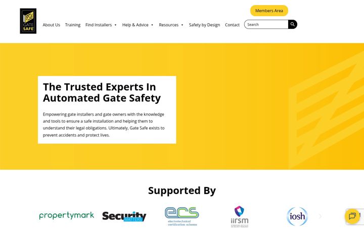 Screenshot of gate-safe.org