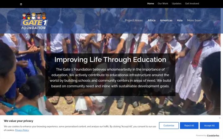 Screenshot of gate1foundation.org