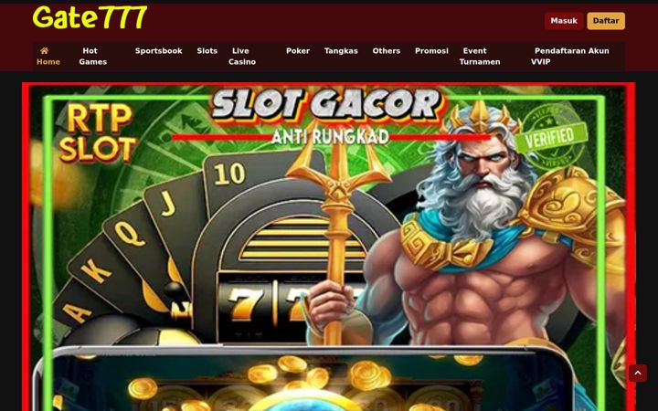 Screenshot of gate777.net
