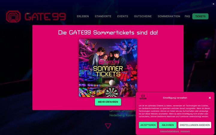Screenshot of gate99.de