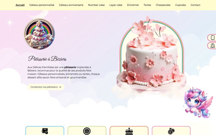 Screenshot of gateau-personnalise-herault.fr