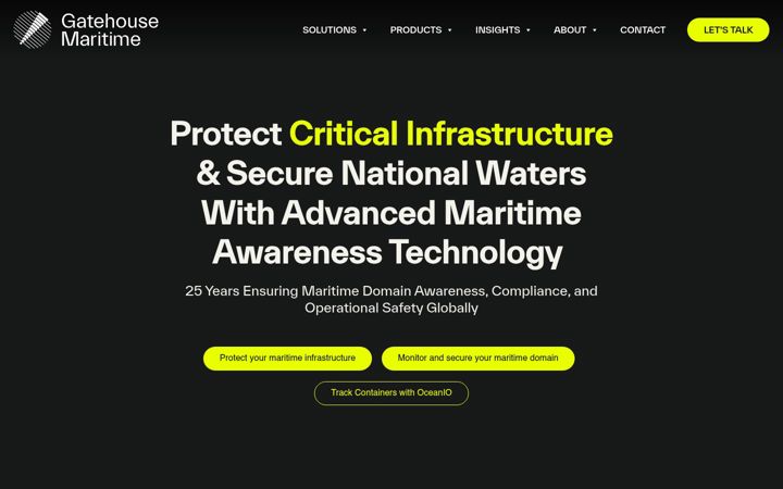 Screenshot of gatehousemaritime.com