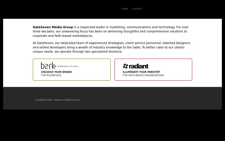 Screenshot of gateseven.com