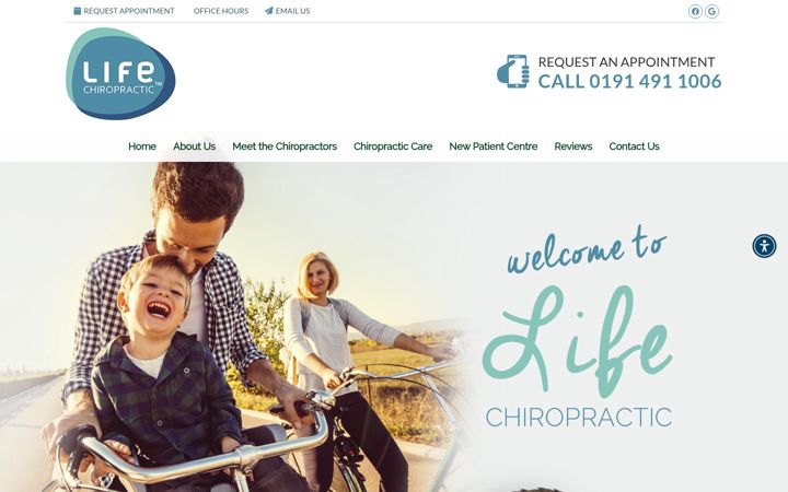 Screenshot of gateshead-chiropractic.co.uk