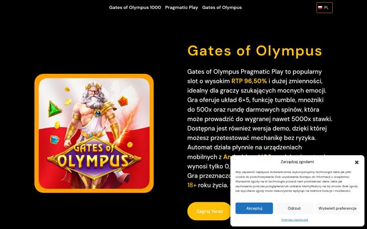 Screenshot of gatesofolympus.com.pl
