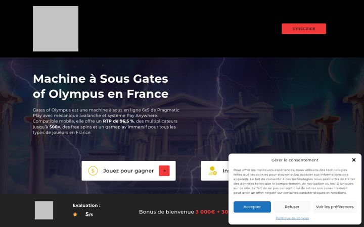 Screenshot of gatesofolympusfr.com