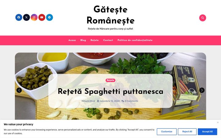 Screenshot of gatesteromaneste.ro