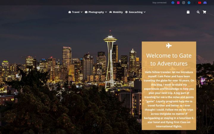 Screenshot of gatetoadventures.com
