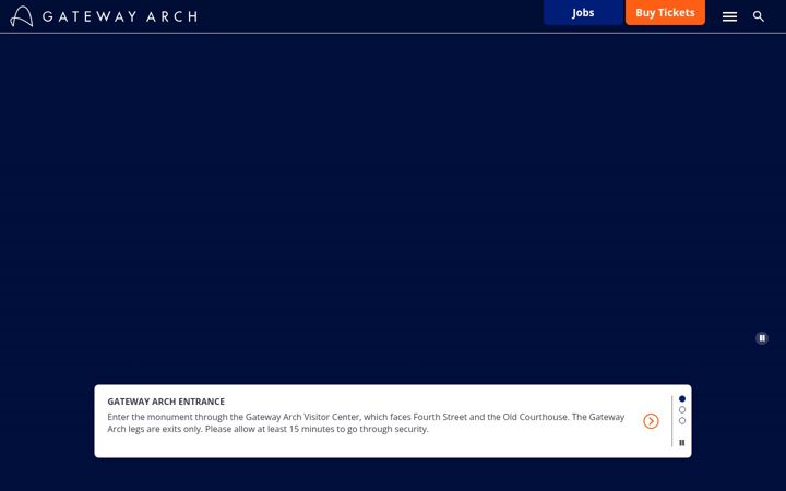 Screenshot of gatewayarch.com