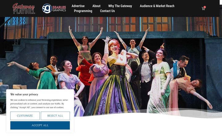 Screenshot of gatewayplaybill.com