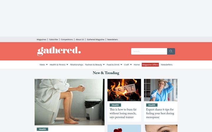 Screenshot of gathered.how