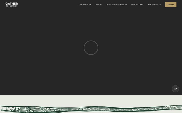 Screenshot of gatherfoundation.org.au
