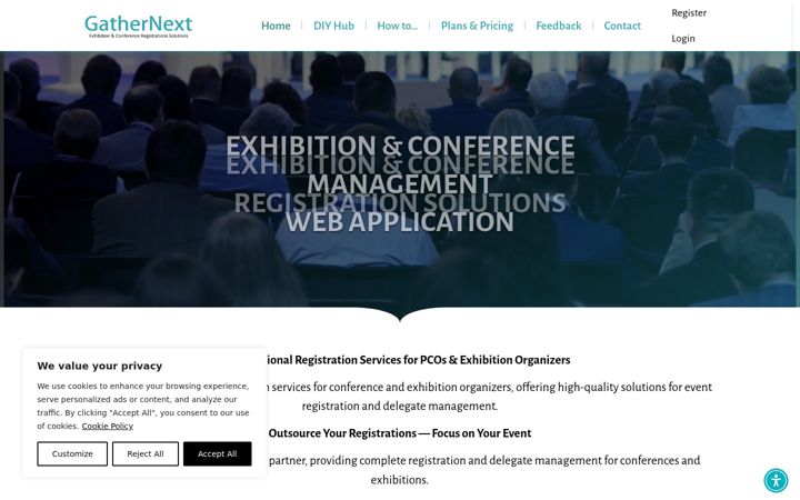 Screenshot of gathernext.com