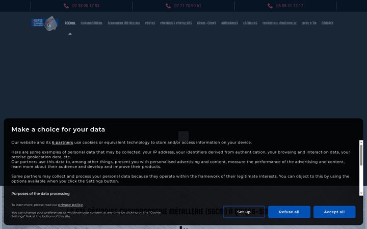 Screenshot of gatinaise-chaudronnerie-metallerie.fr