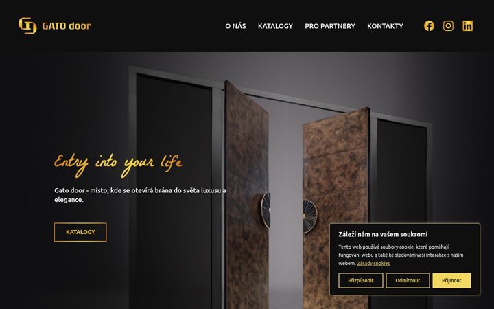 Screenshot of gatodoor.cz
