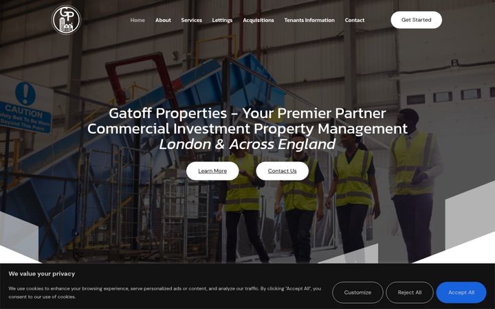 Screenshot of gatoffproperties.co.uk