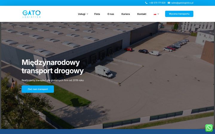 Screenshot of gatologistics.pl