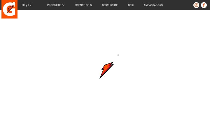 Screenshot of gatorade.ch