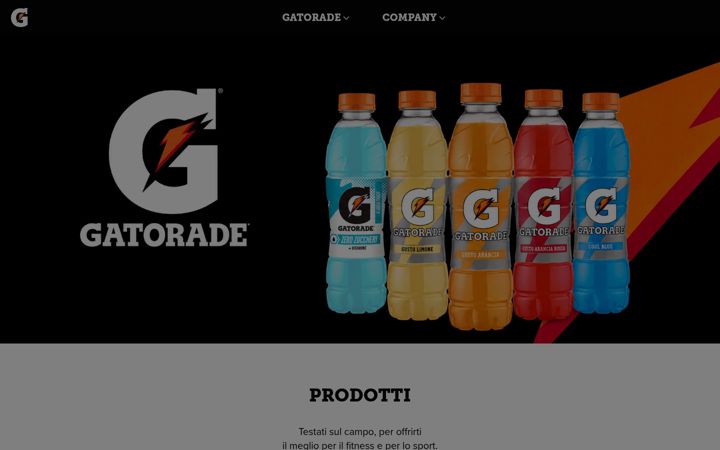 Screenshot of gatorade.it