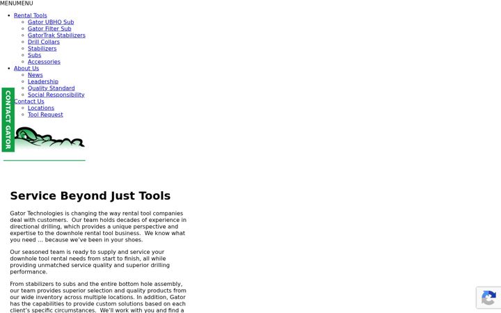 Screenshot of gatortechnologies.net