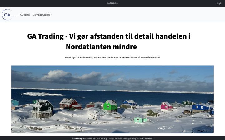 Screenshot of gatrading.dk