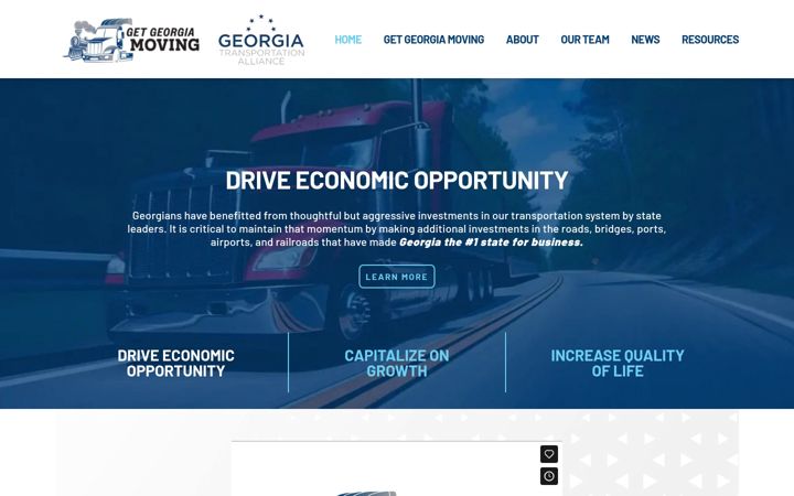 Screenshot of gatransportation.org
