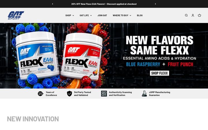 Screenshot of gatsport.com