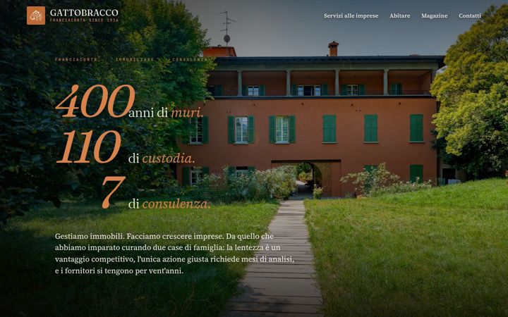 Screenshot of gattobracco.it