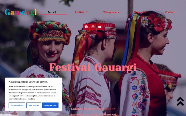 Screenshot of gauargi.eus