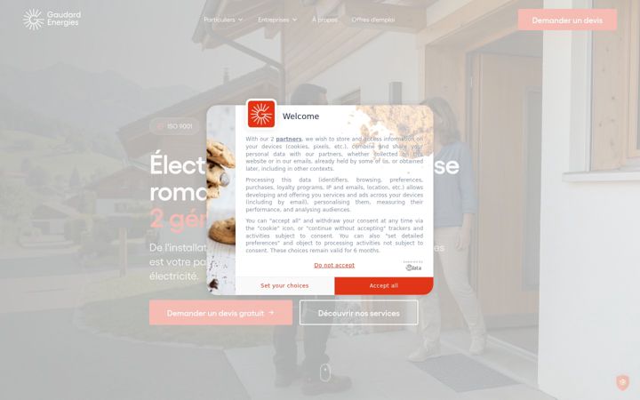 Screenshot of gaudard.ch