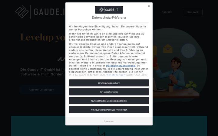 Screenshot of gaude.it