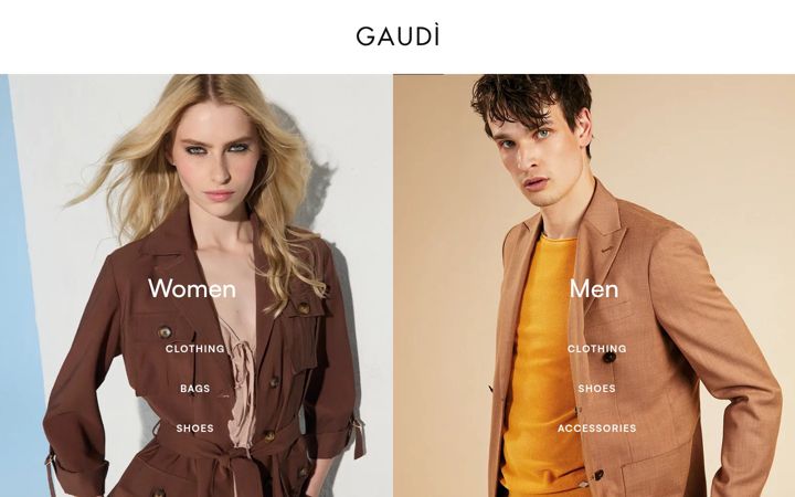Screenshot of gaudi-fashion.com