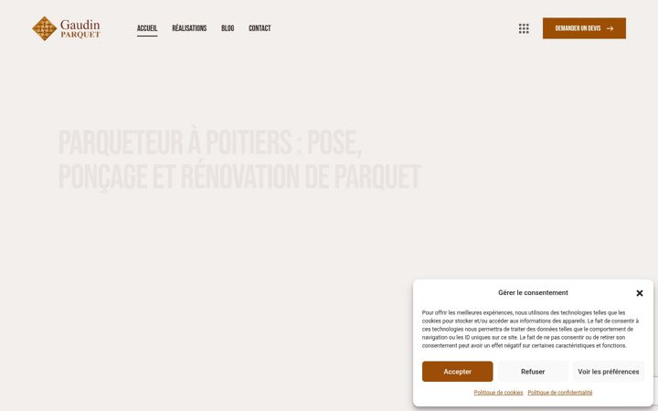 Screenshot of gaudin-parquet.fr