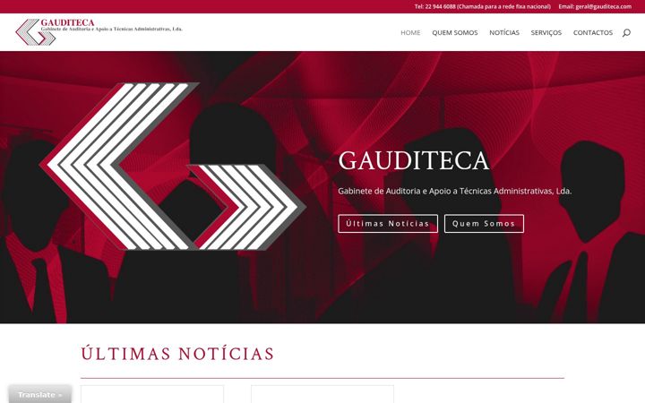 Screenshot of gauditeca.com