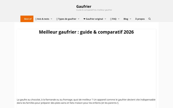 Screenshot of gaufrier.net