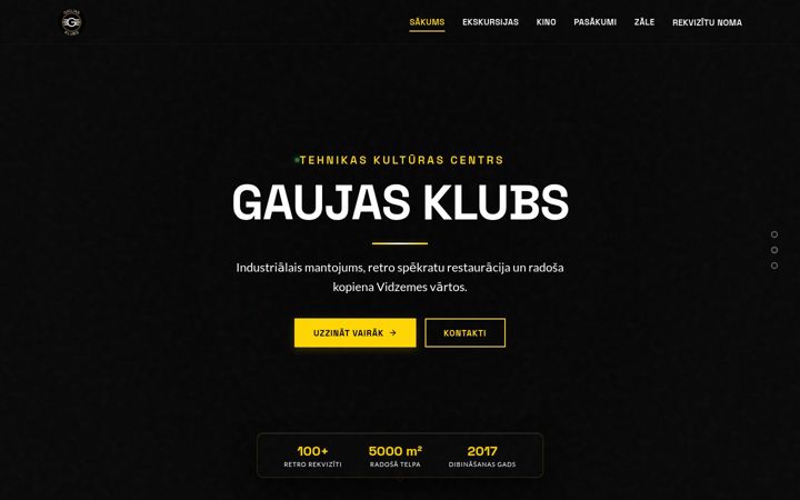 Screenshot of gaujasklubs.lv