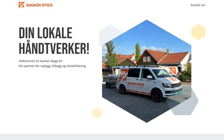 Screenshot of gaukenbygg.no