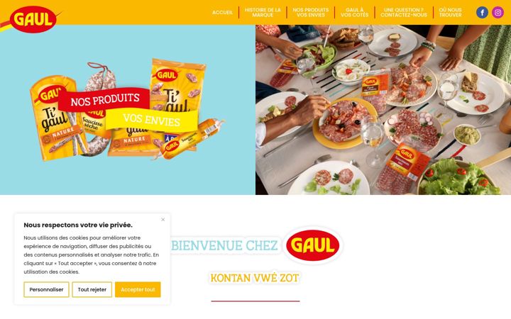 Screenshot of gaul-charcuterie.com