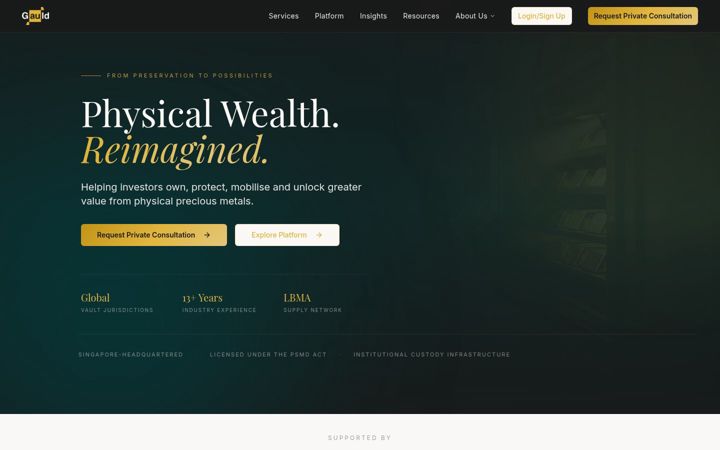 Screenshot of gauld.com