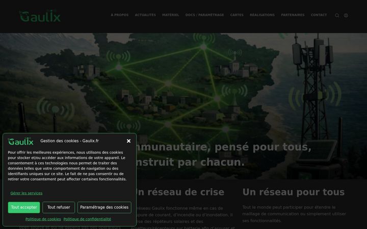 Screenshot of gaulix.fr