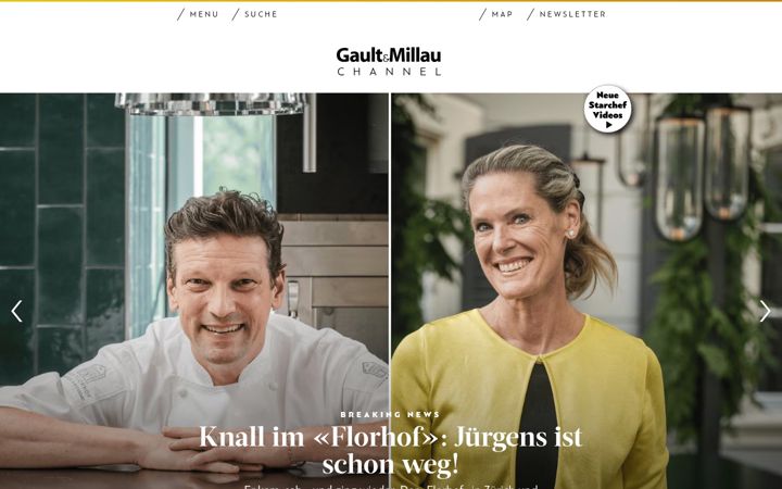 Screenshot of gaultmillau.ch