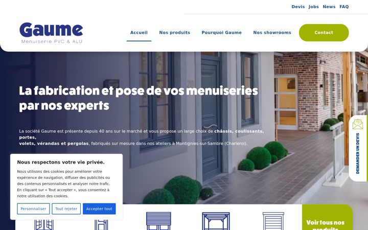 Screenshot of gaume.be