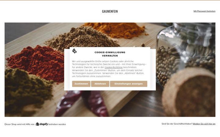 Screenshot of gaumenfein.com