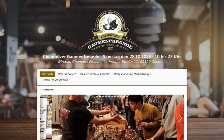 Screenshot of gaumenfreunde-chemnitz.de